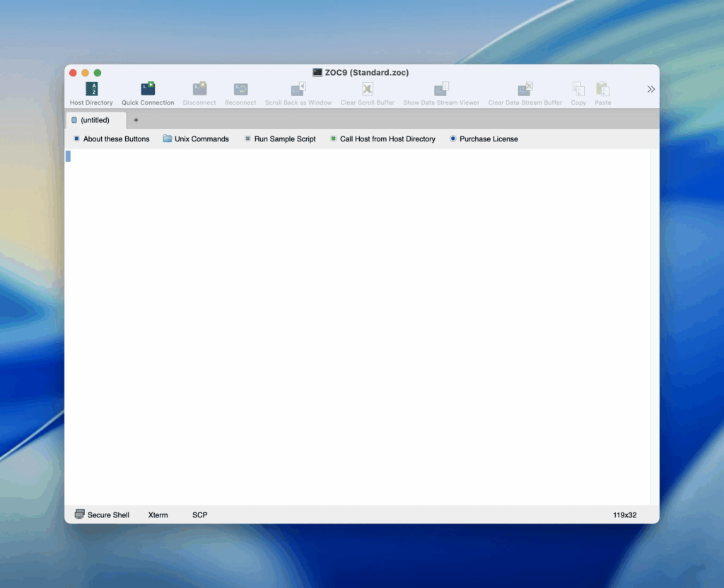 ZOC Terminal Screenshot 1