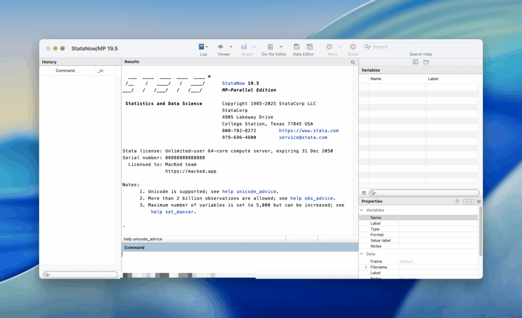 StataMP Screenshot 1