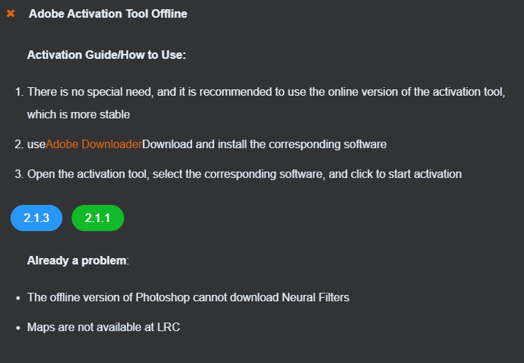 Adobe Activation Tool Screenshot 3
