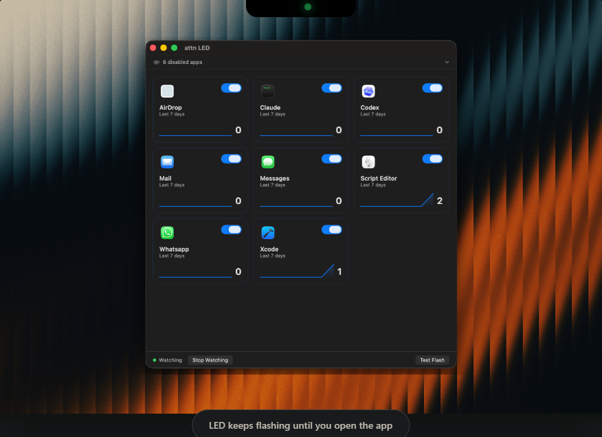 attn LED Screenshot 1
